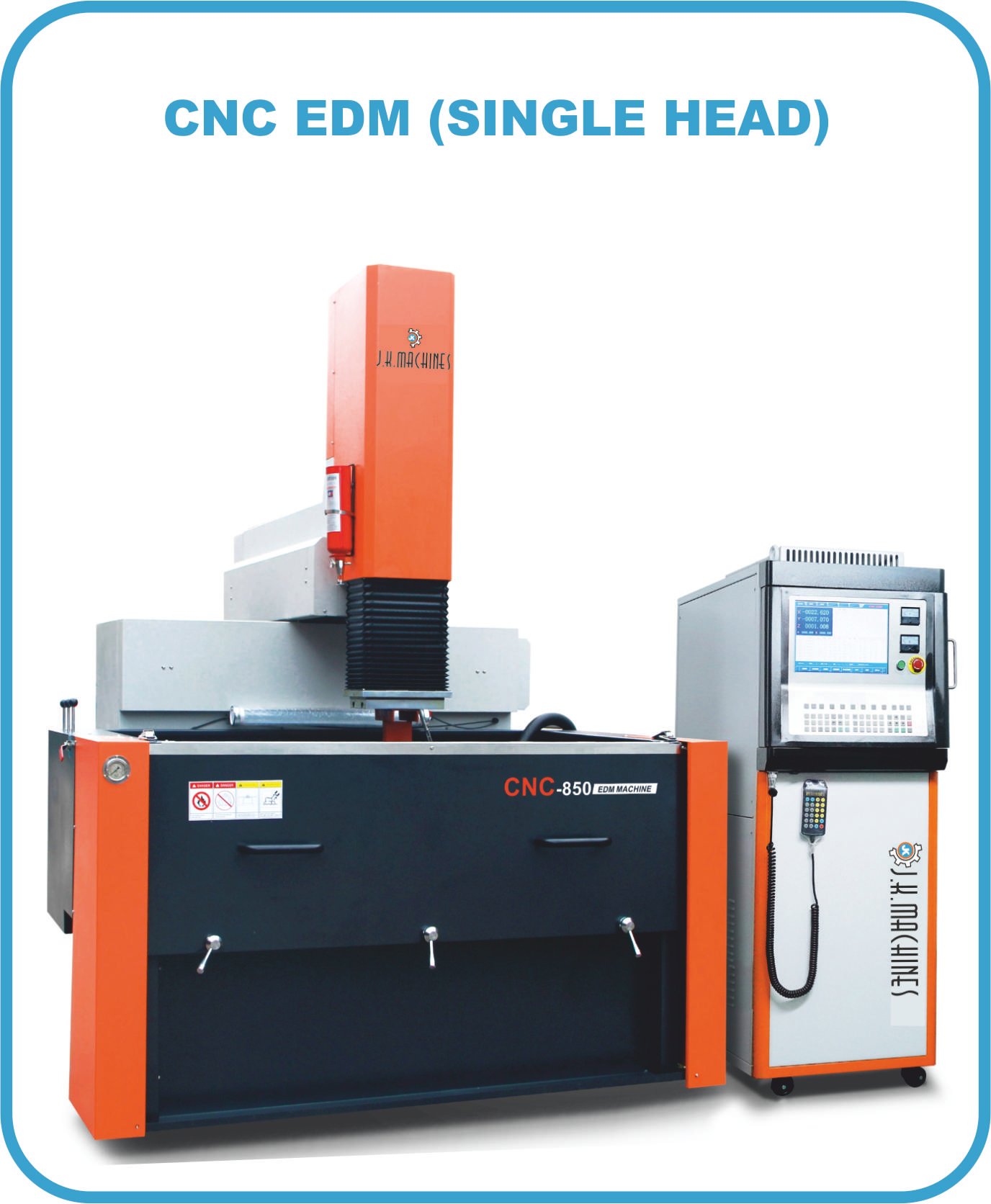 CNC EDM Fixed Table Moving Head (Single Head)