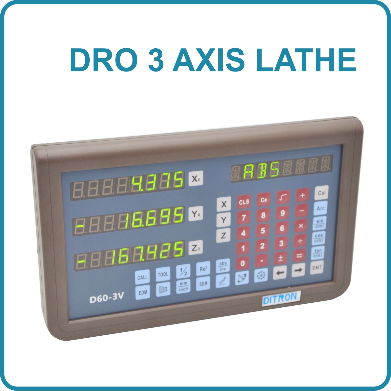 DRO 3 Axis Lathe